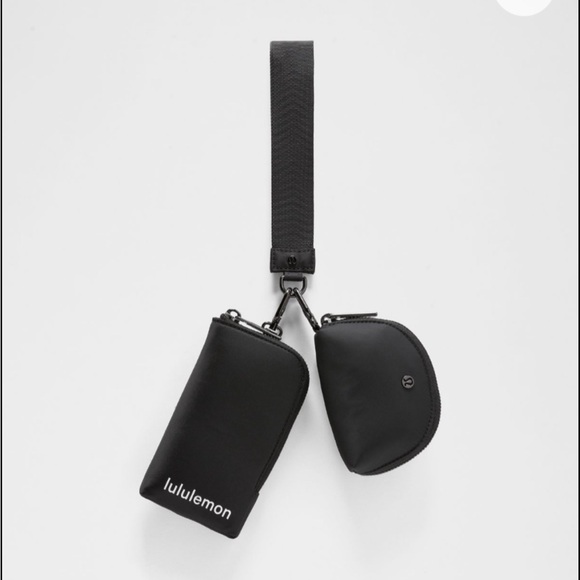 lululemon athletica Handbags - Lululemon athletica Dual Pouch Wristlet black bag purse gym keychain